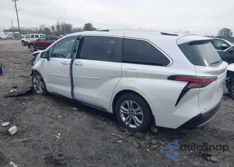 2023 Toyota Sienna Platinum из США, поврежденный, VIN 5TDESKFC7PS104876